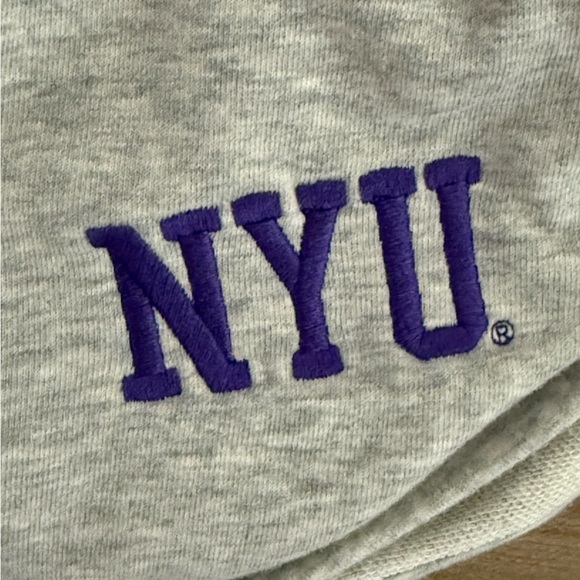 HYPE & VICE NYU Logo Sweatshorts Grey Small - Picture 4 of 7